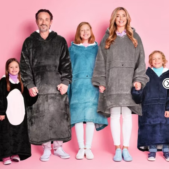 Catalonia- Oversized Flannel Blanket Hoodie Sweatshirt,Fleece Blanket Pullover. - Picture 12 of 13